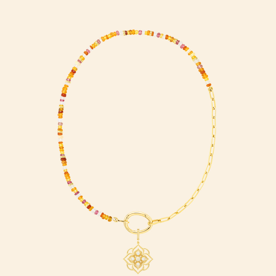 Lien Pierres S Orange Necklace