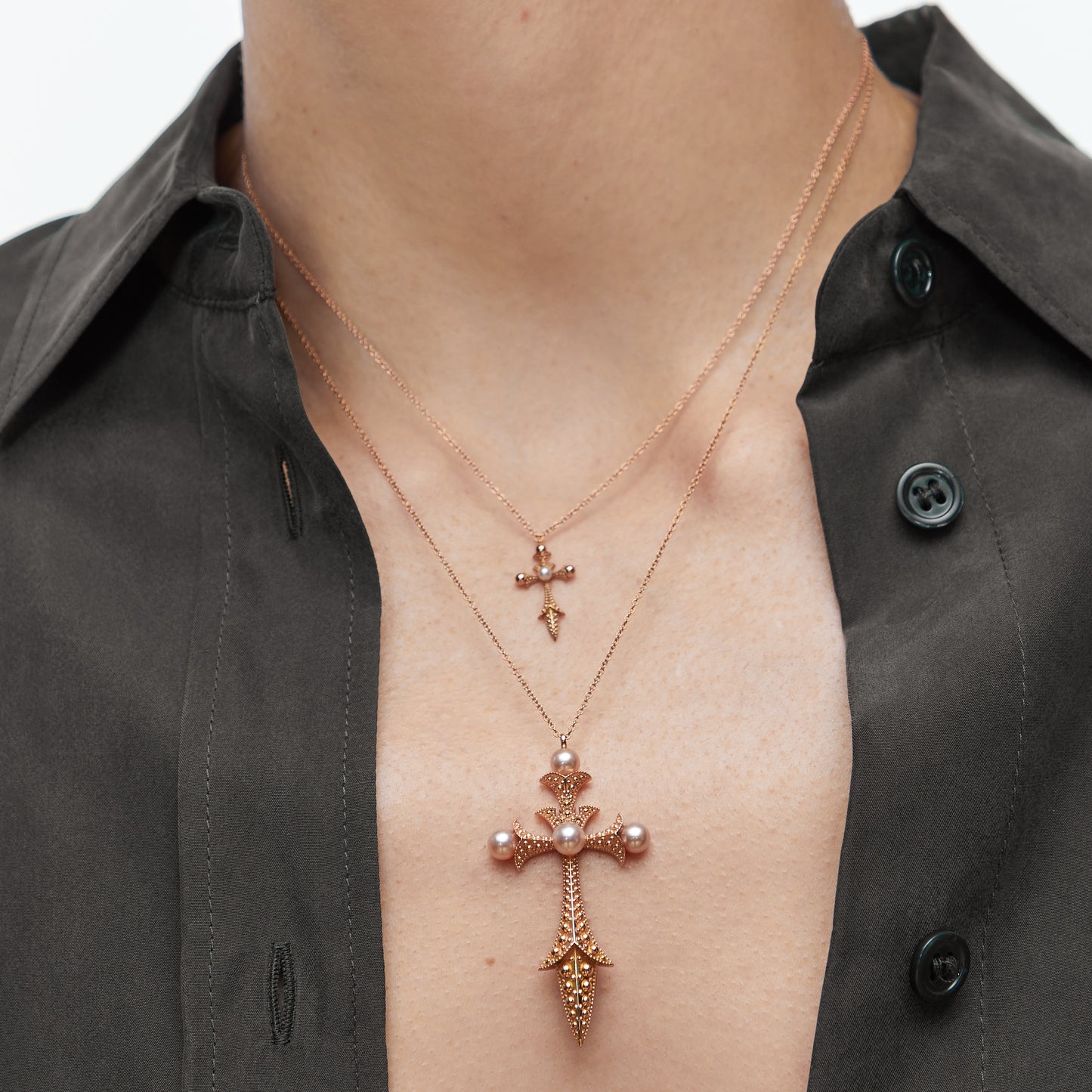 Abbadia Necklace Pink Gold Mellerio