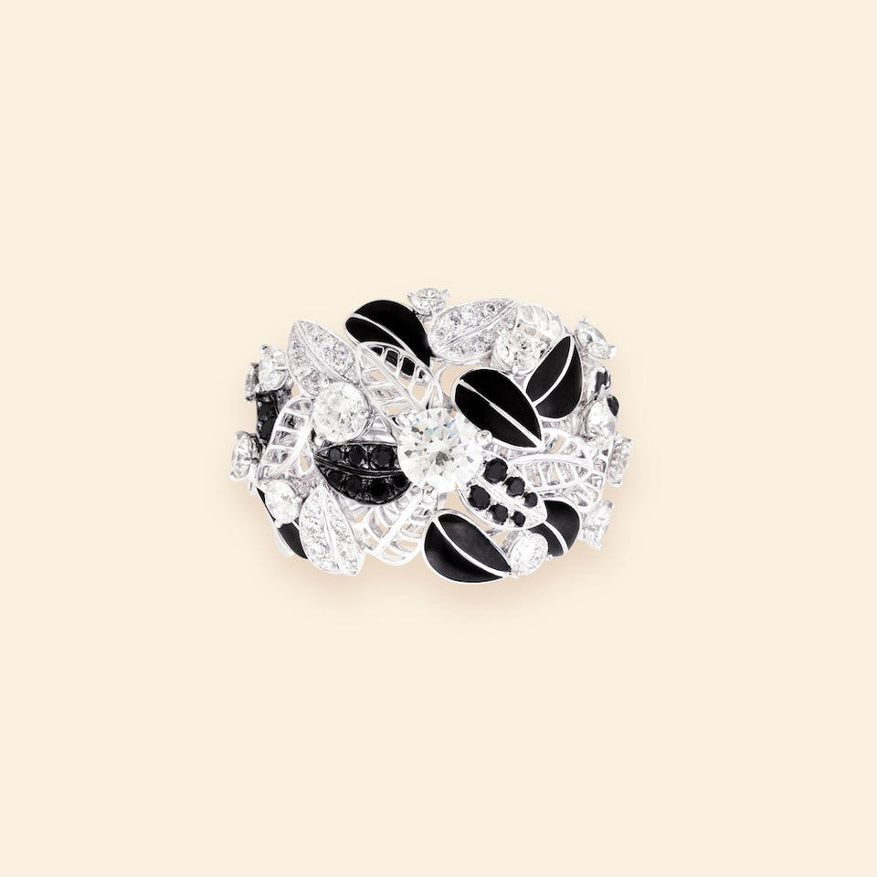 Foglio Ring Black and White