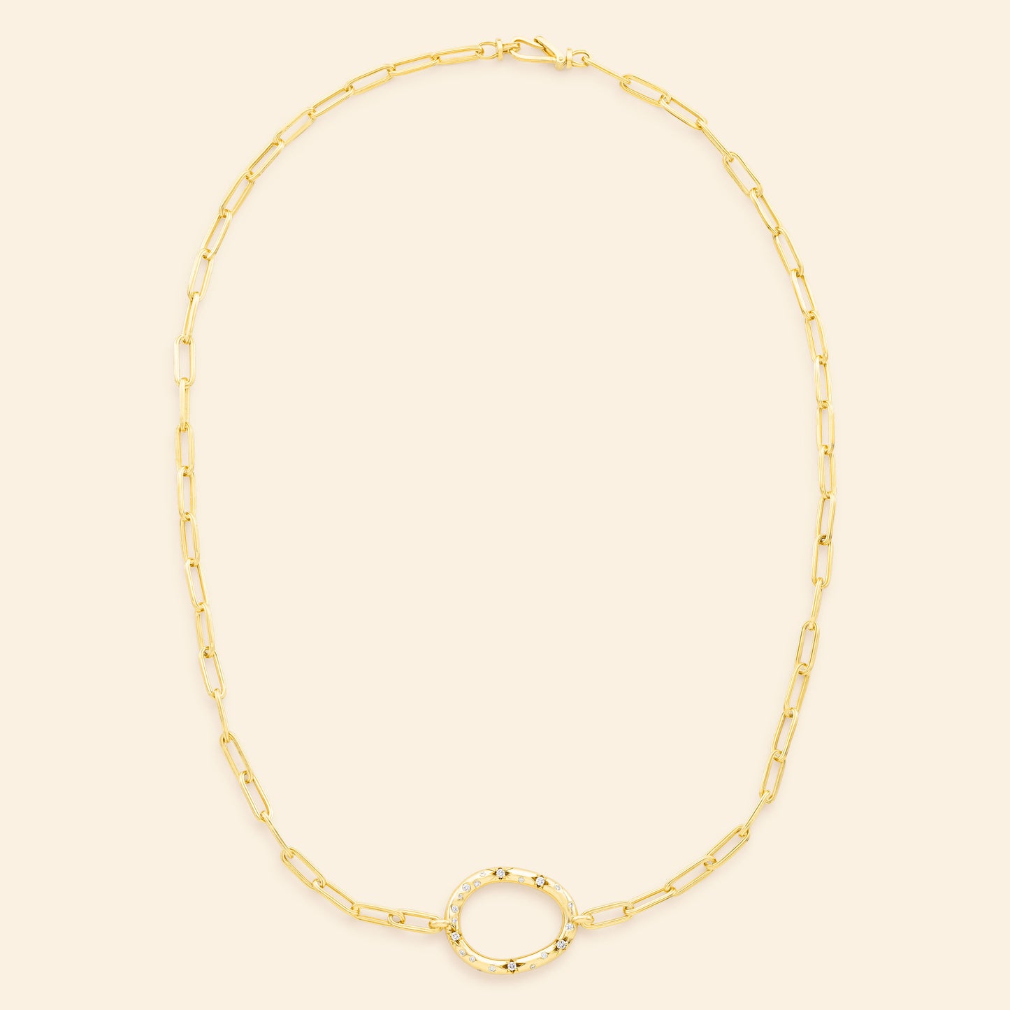 Collier Lien Or Mellerio cut Pavé