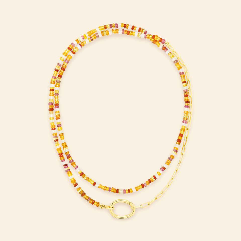 Lien Pierres L Orange Necklace