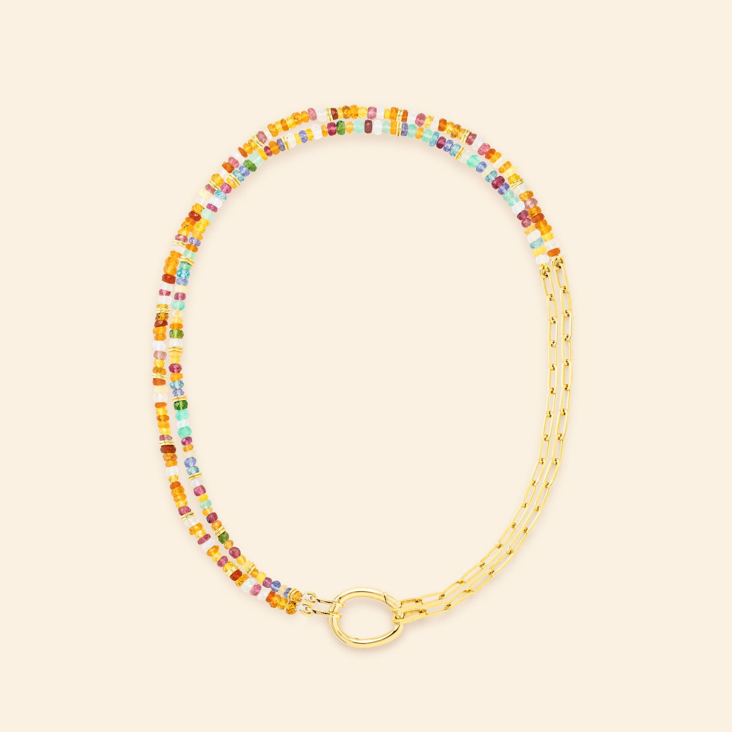 Charm Lien Pierres Orange S