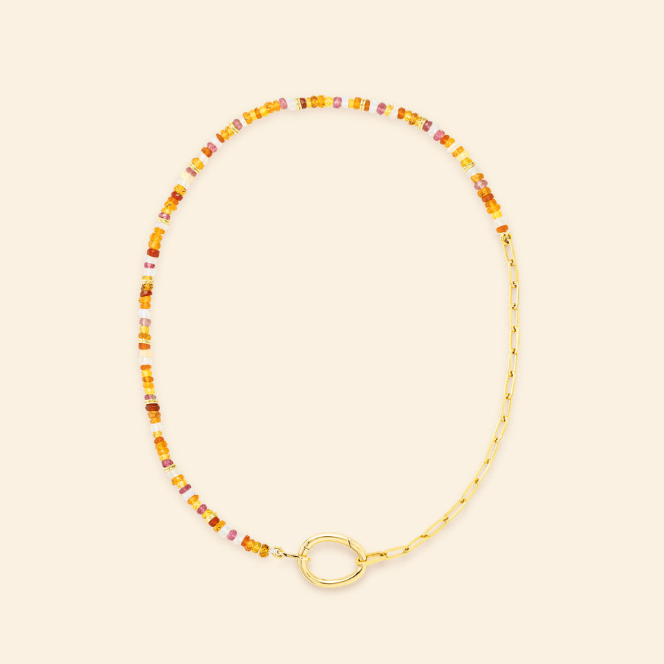 Lien Pierres S Orange Necklace