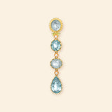 Pierreries Blue Line Earring