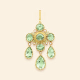 Médaille Talisman Pierreries Prasiolites