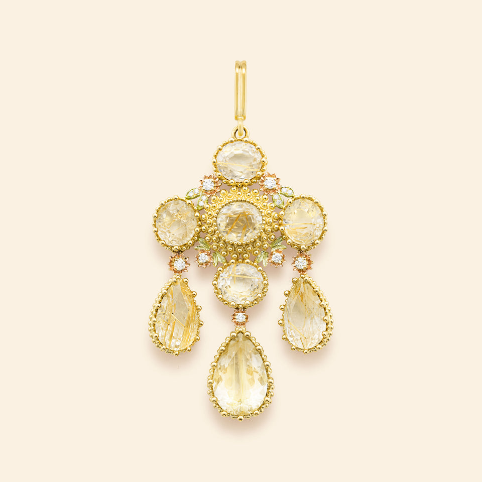 Pierreries Rutilated quartz Medal