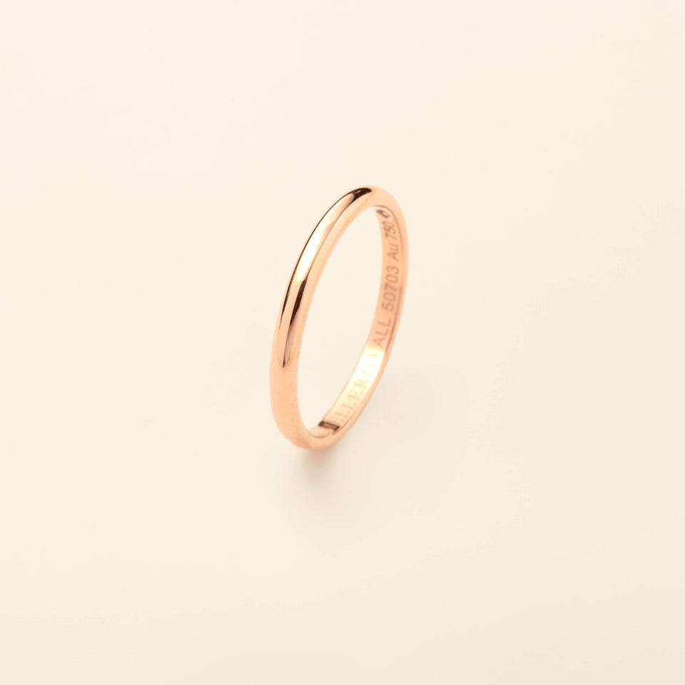 Wedding band Pink gold