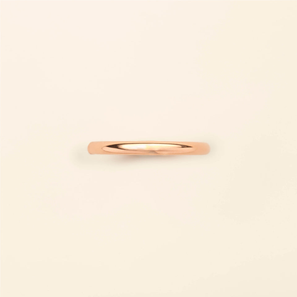 Wedding band Pink gold