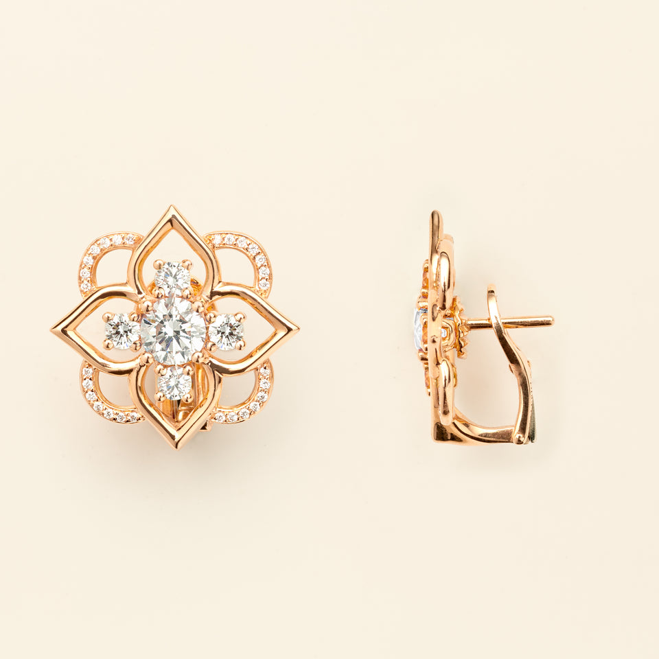 Giardino Medium Earrings Diamond
