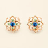 Giardino Sapphire Earrings Pink Gold Mellerio