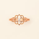 Giardino Ring Diamond Pink Gold Mellerio