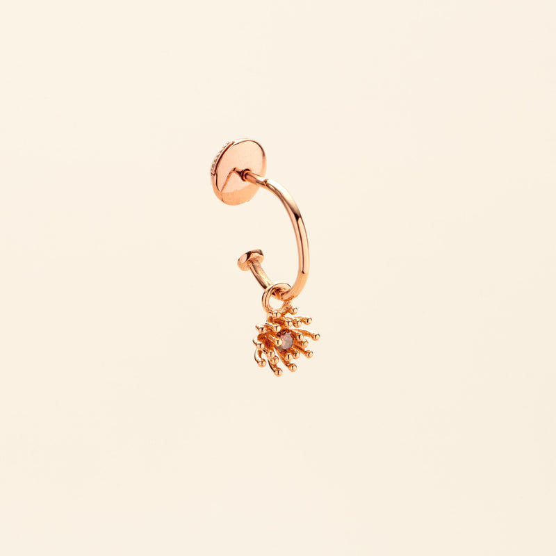 Petit Cactus Charm brown diamond pink gold Mellerio