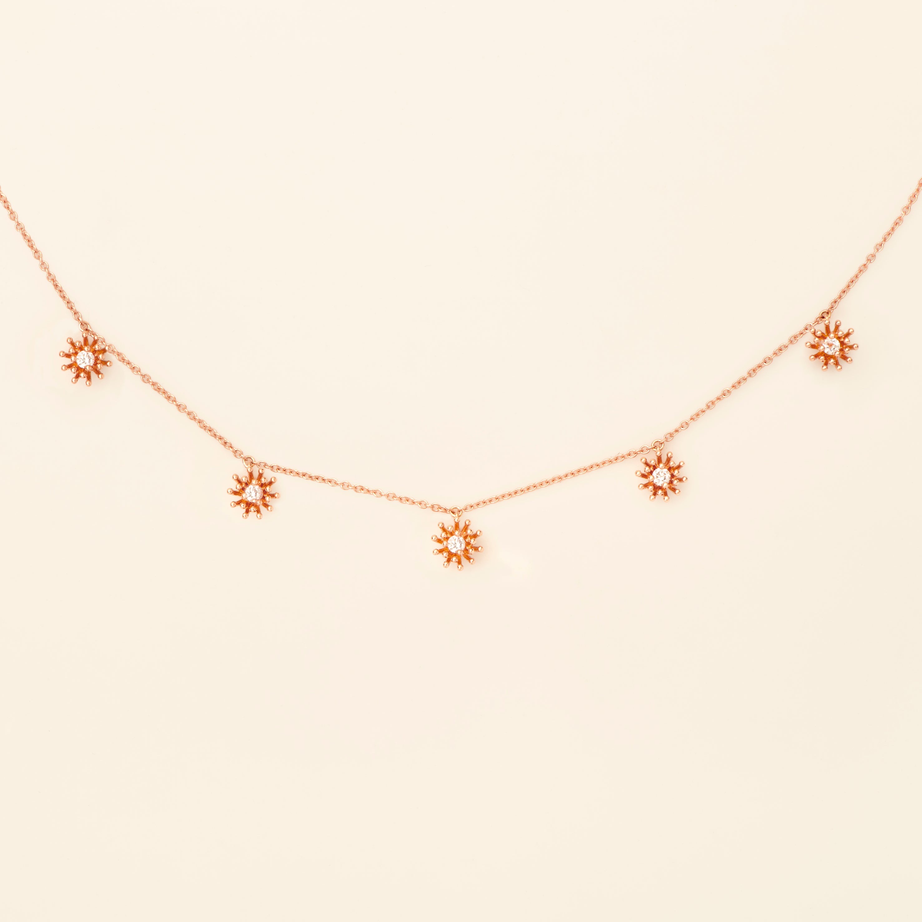 Collier Pendentif étoile En Fimo Millefiori - Motifs Multicolores Rose - Idée Cadeau