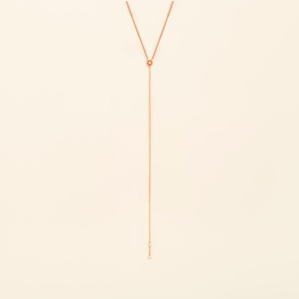 Le petit Cactus Vanille Y Necklace Diamonds