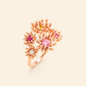 Petit Cactus Rose Ring Pink Gold Mellerio