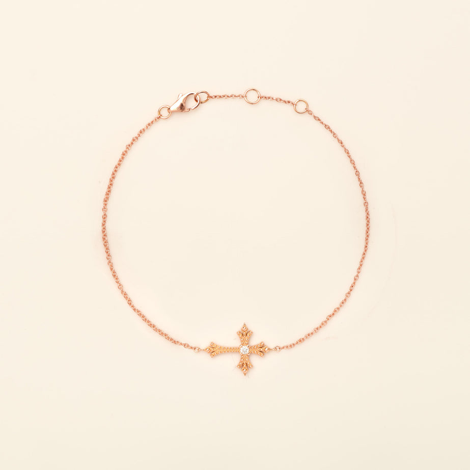Maria Bracelet Diamond Pink Gold Mellerio