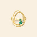 Riviera Ring Emerald Yellow Gold Mellerio