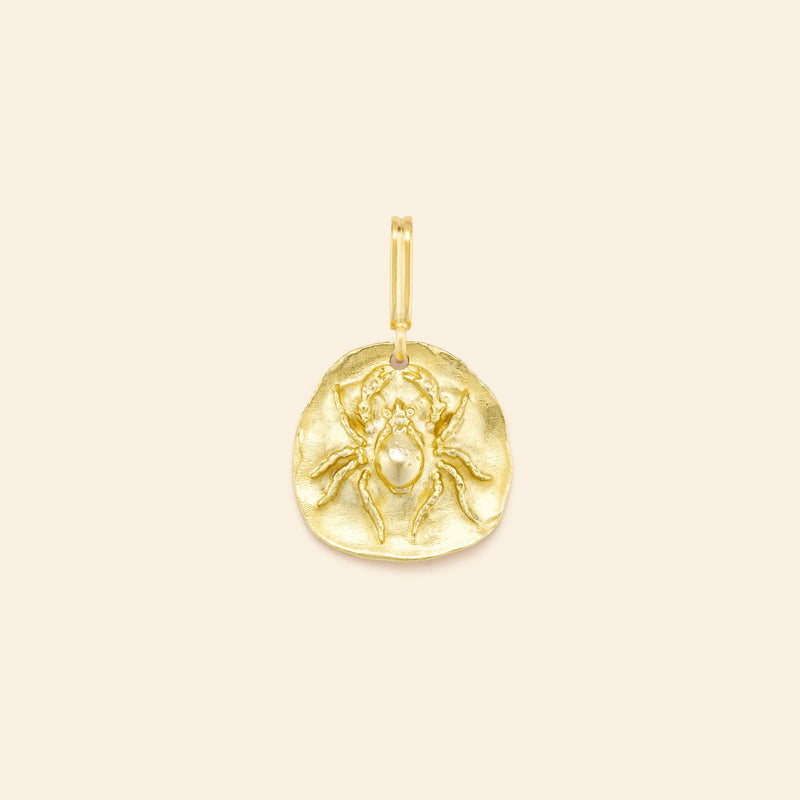 Spider Medal Charm Yellow Gold Mellerio