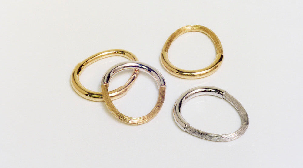 bague en or jaune pour femme et homme