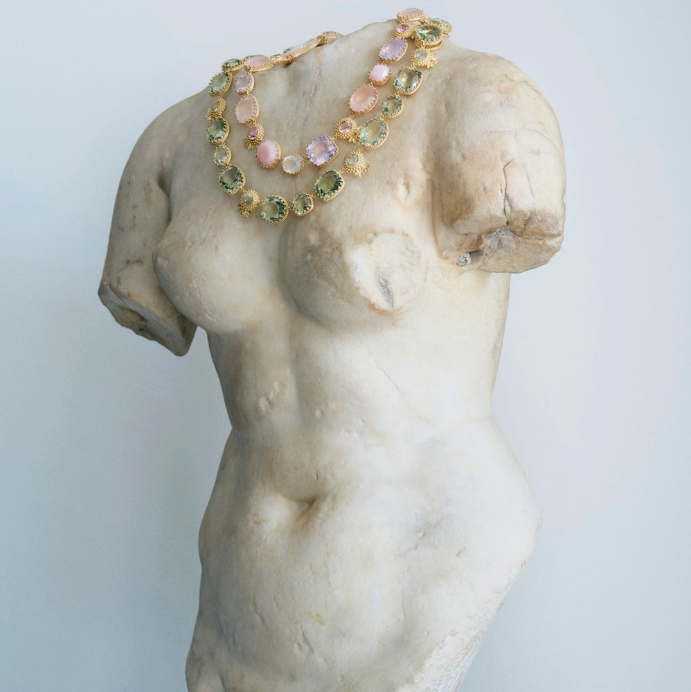 Pierreries Necklace Prasiolites