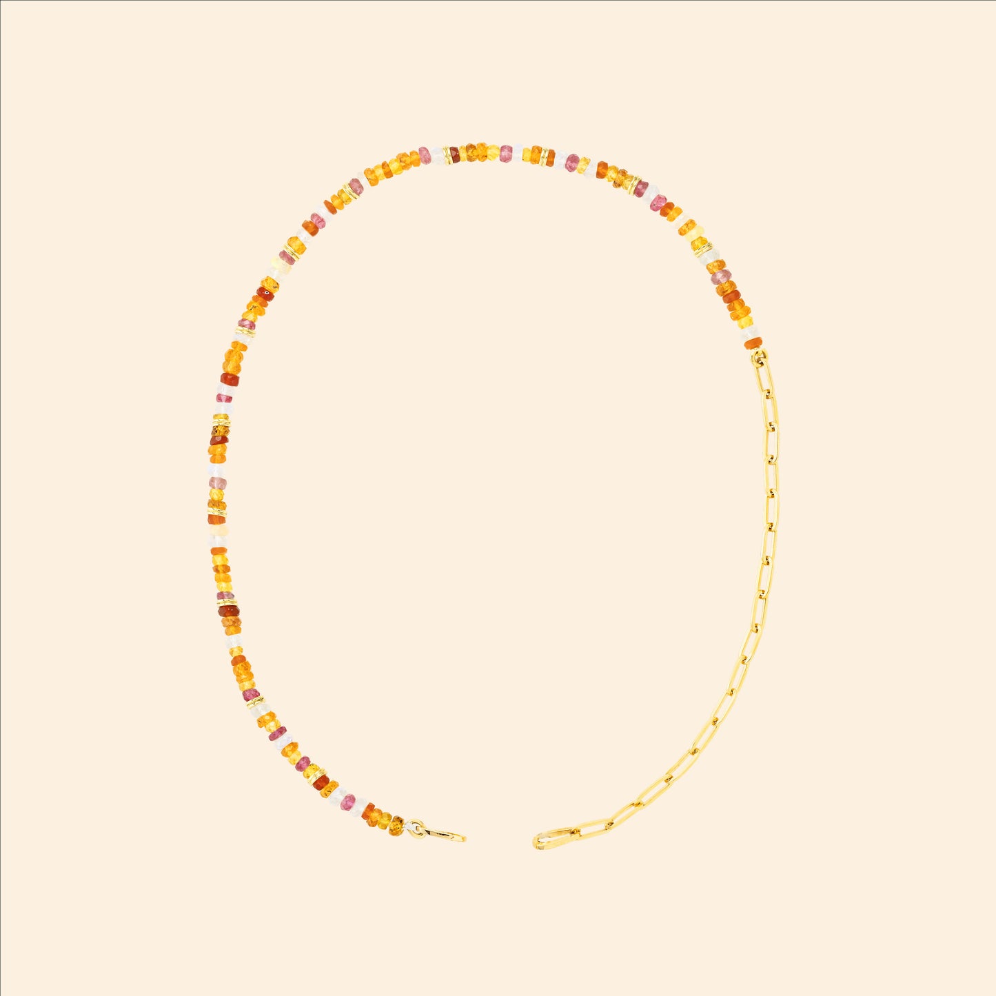 Charm Lien Pierres Orange S