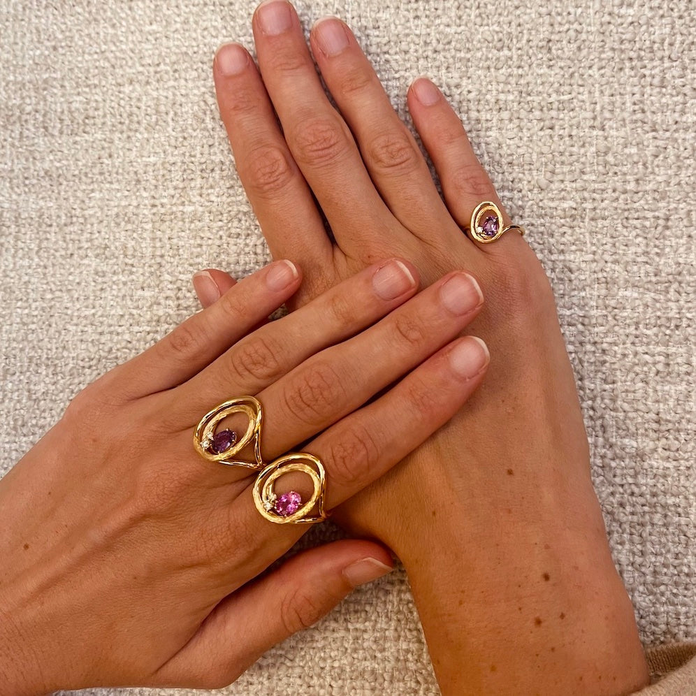 Bague Riviera Lilas S