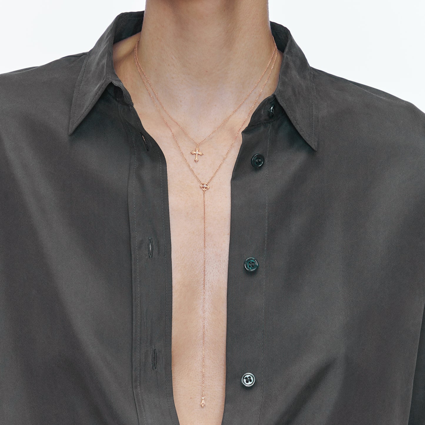 Maria Necklace Diamond Pink Gold Mellerio