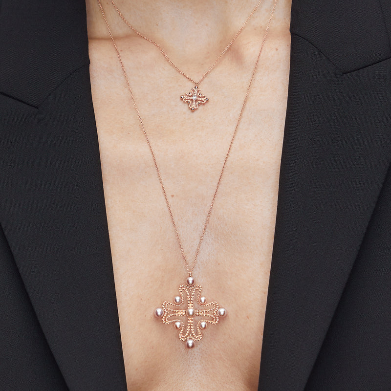 Nina Necklace Pink Gold Mellerio