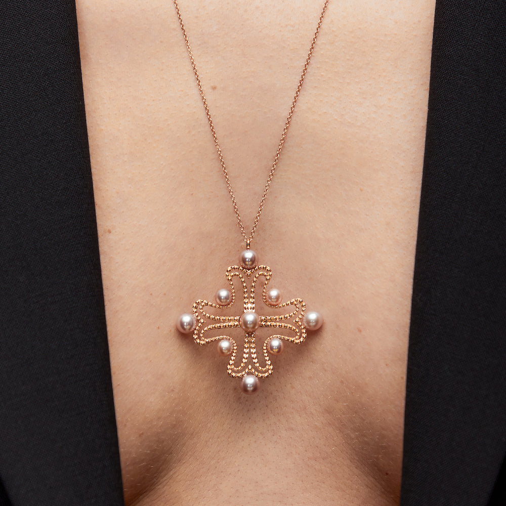 Collier Nina Jumbo Perles Or Vert