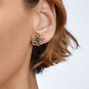 Giardino Medium Earrings Ruby