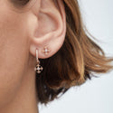 Pinta Stud Diamond Pink Gold Mellerio