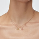 Mini Giardino Necklace Diamond Pink Gold Mellerio