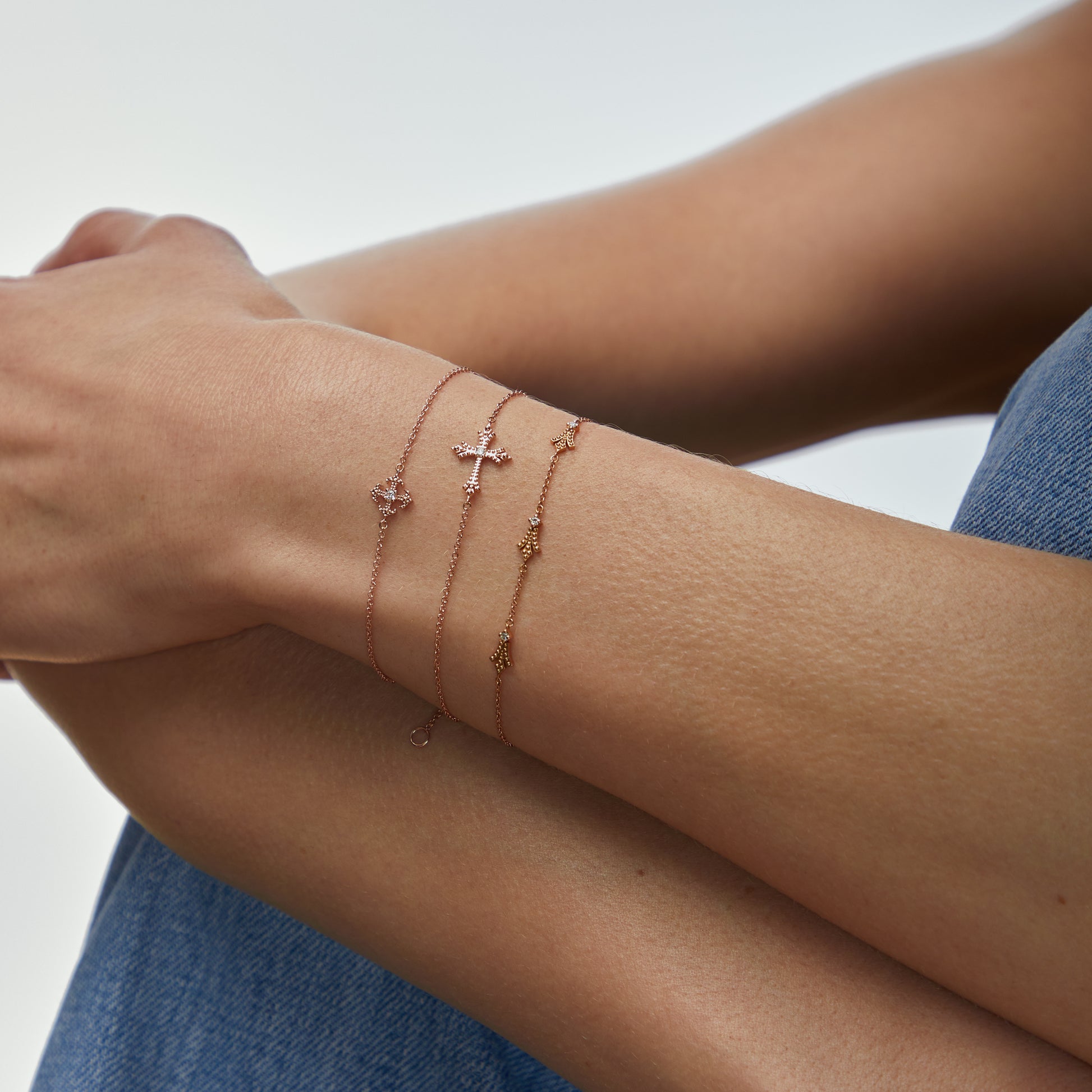 Pinta Bracelet Diamond Pink Gold Mellerio