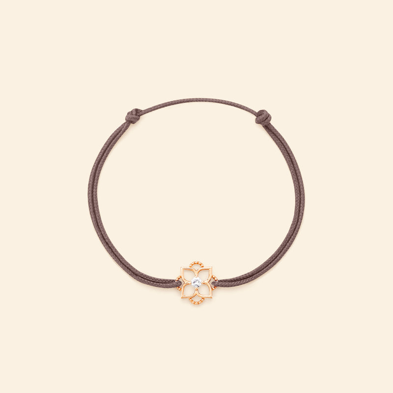 Solitaire Diamond Cord Bracelet  Hortense Jewelry: Paris Savoir-Faire x LA  Glamour