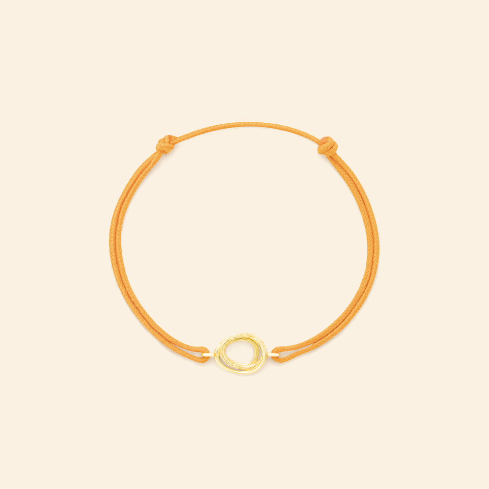 Riviera SM Bracelet Yellow Ochre cord