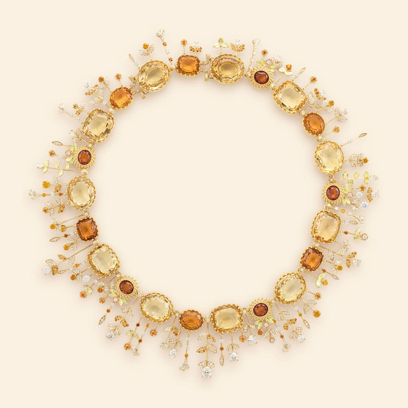 Jardin Pierreries Necklace Citrines