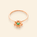 Le Petit Cactus Vert Ring MM Pink Gold