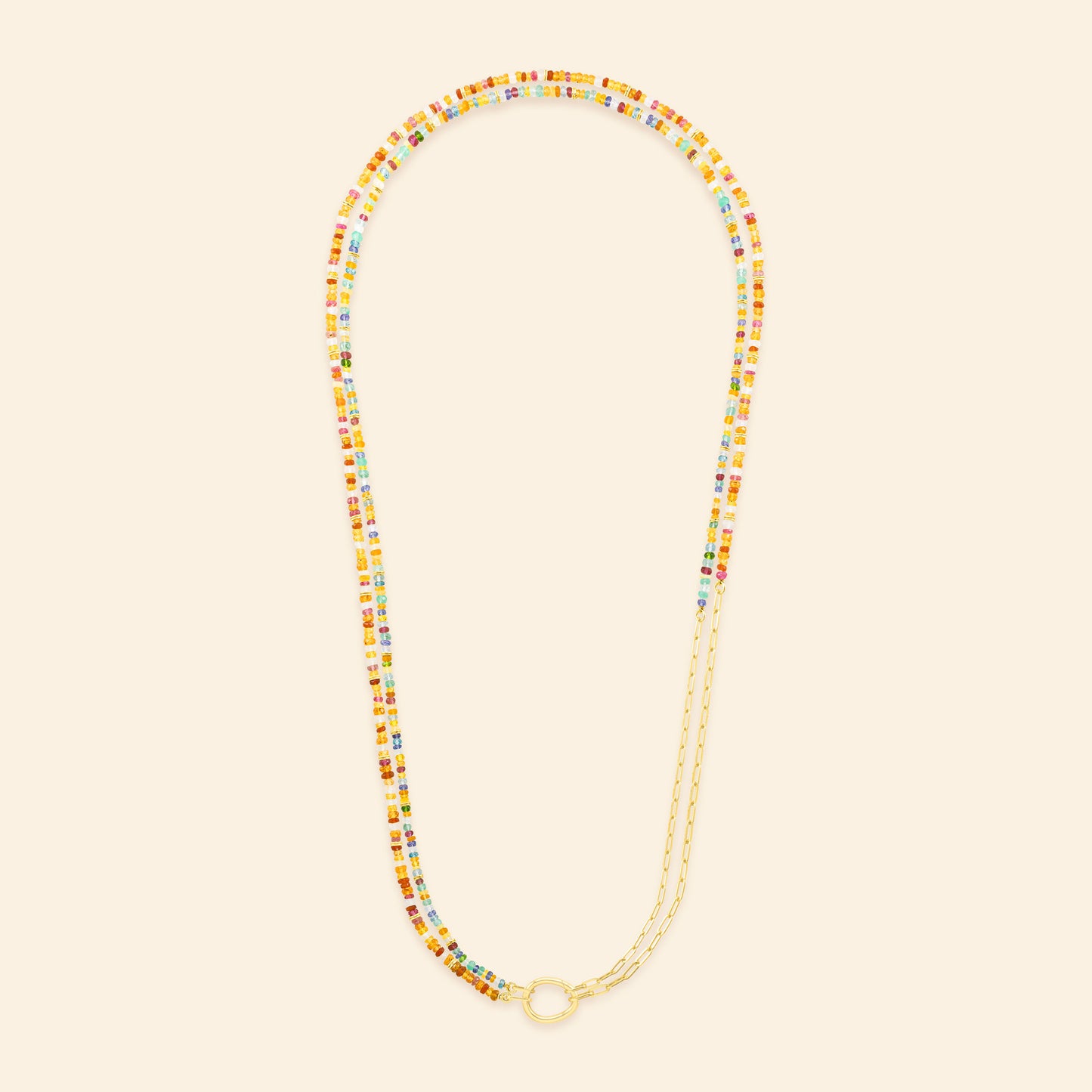 Charm Collier Lien Pierres L