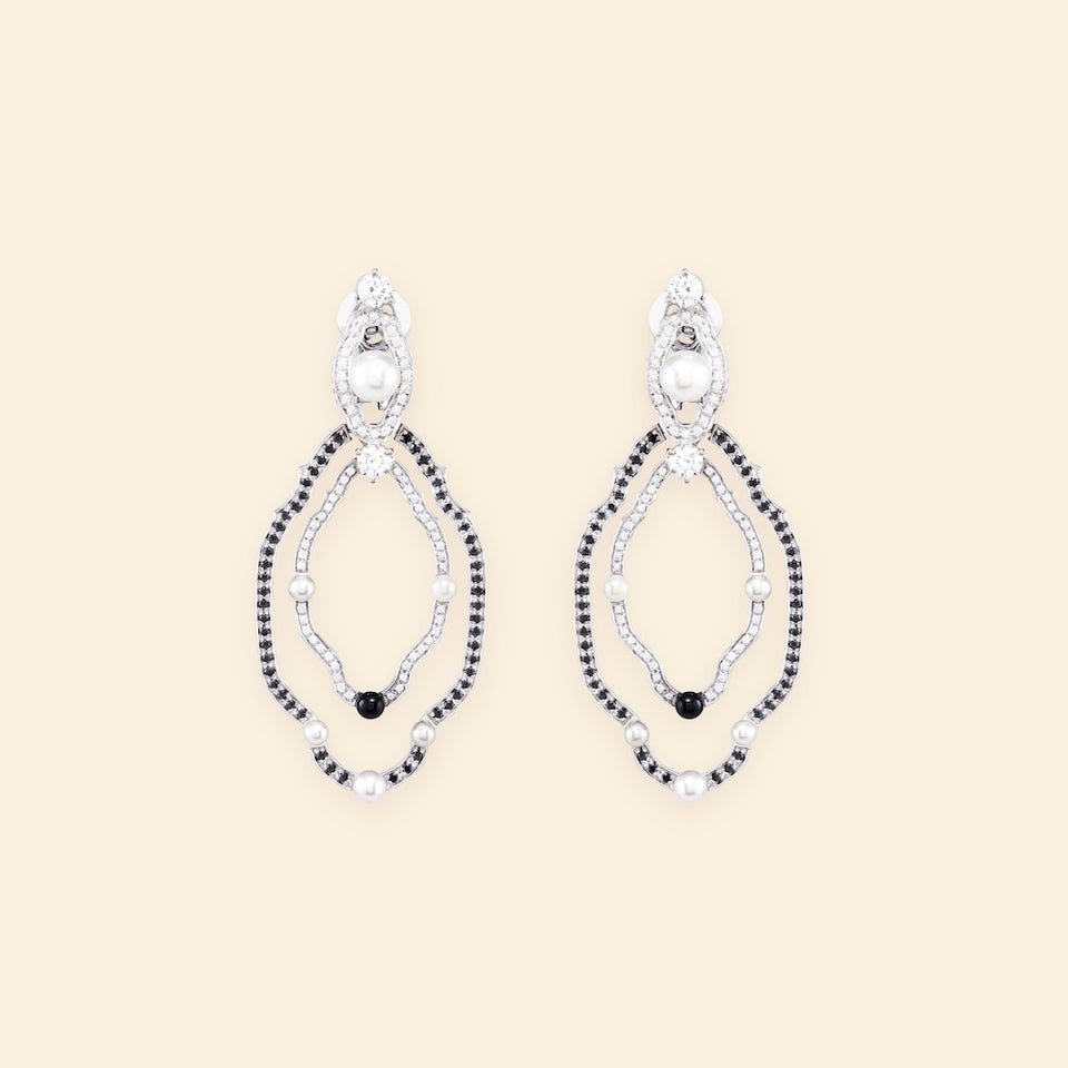 Madreperla Isola Bella Earrings M B&W
