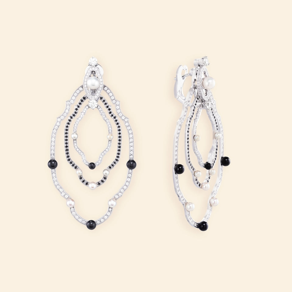 Madreperla Isola Belle Earrings S B&W