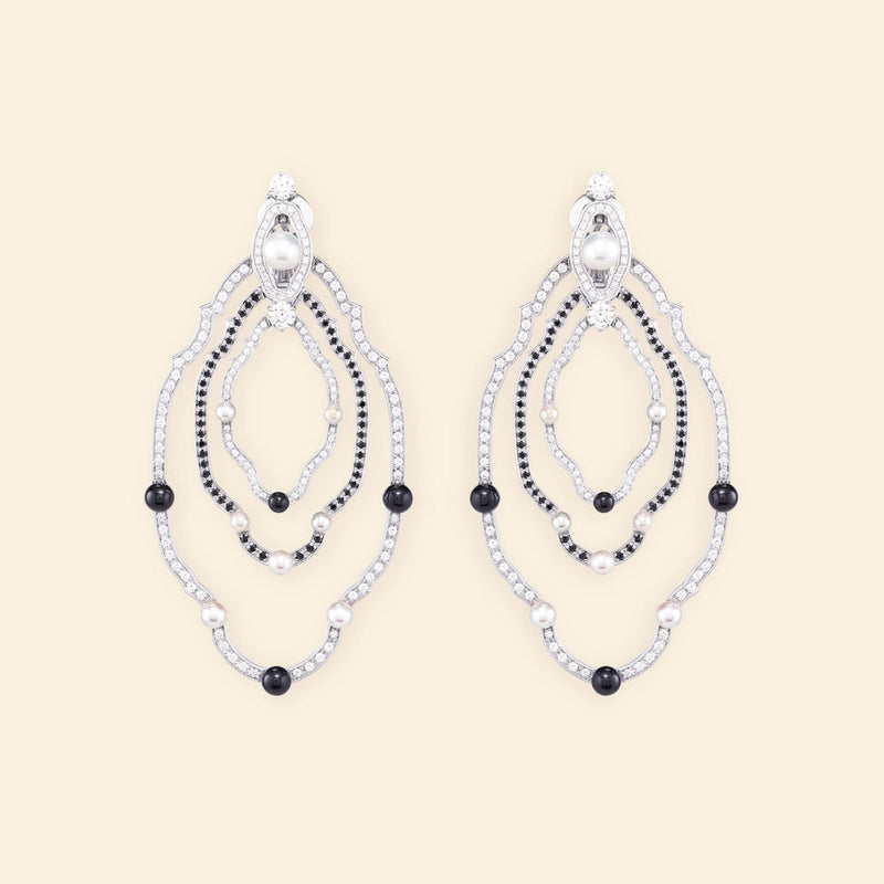 Madreperla Isola Bella Earrings M B&W