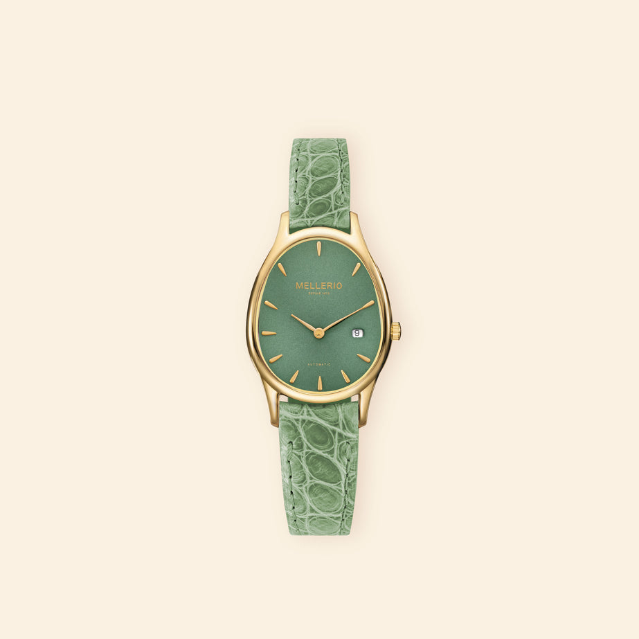 Mini M Cut Watch - Green Dial