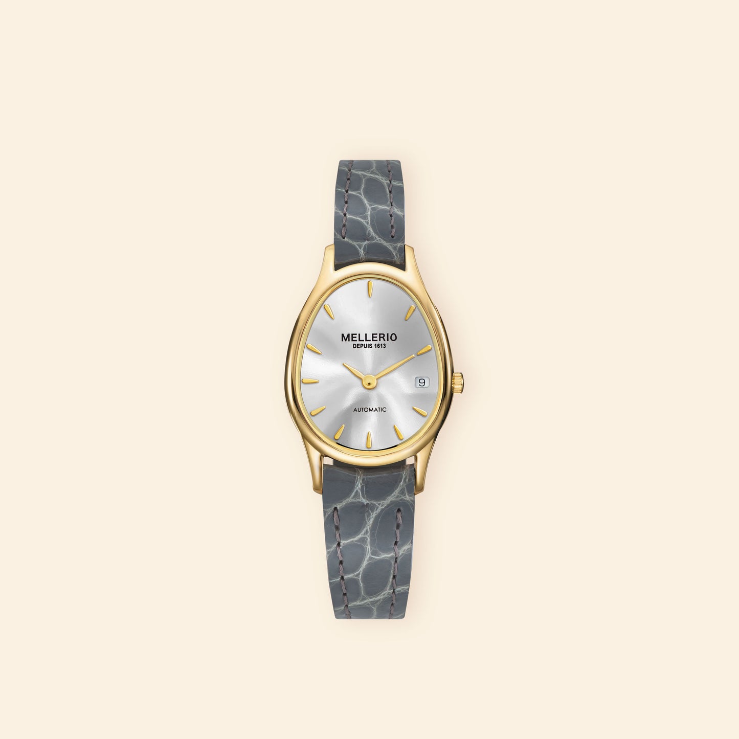 Mini M Cut Watch - Silvery Dial