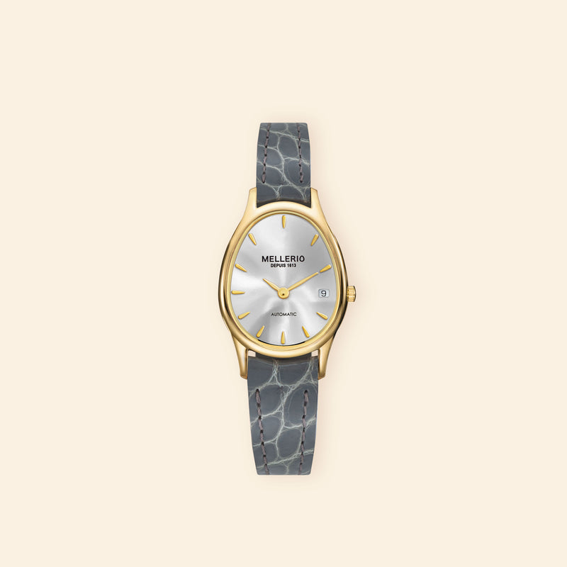 Mini M Cut Watch - Silvery Dial