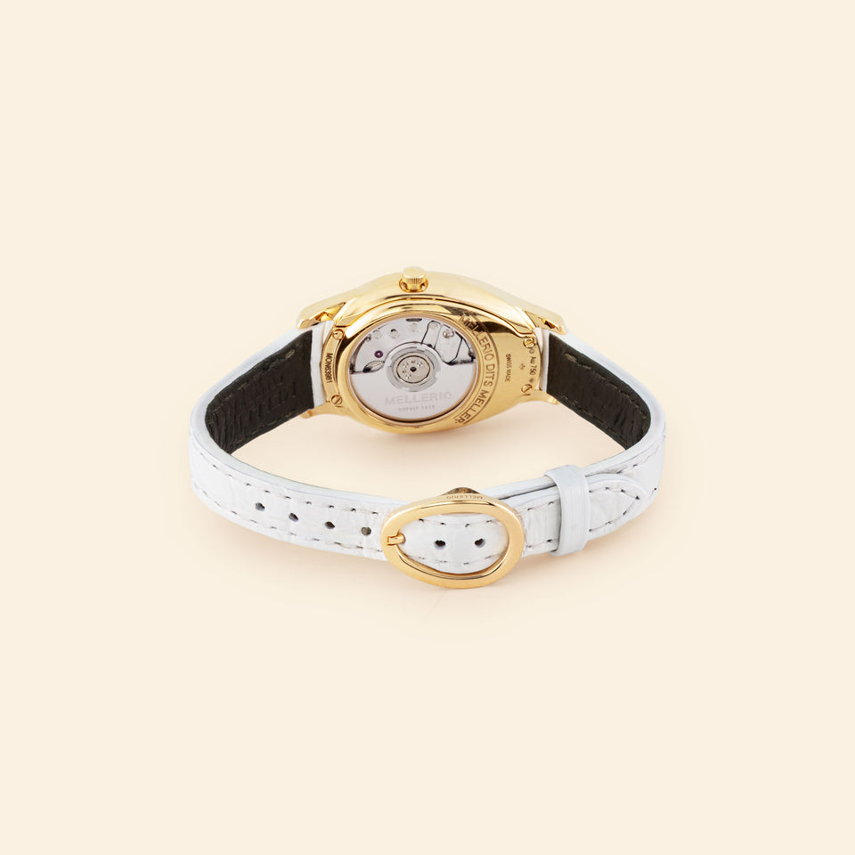 Mini M Cut Watch - White Dial
