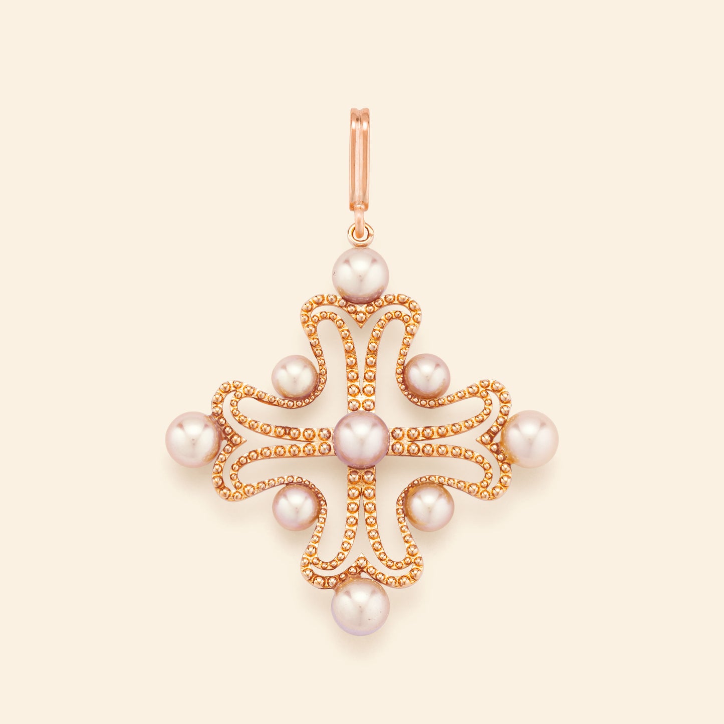 Médaille or rose Mellerio