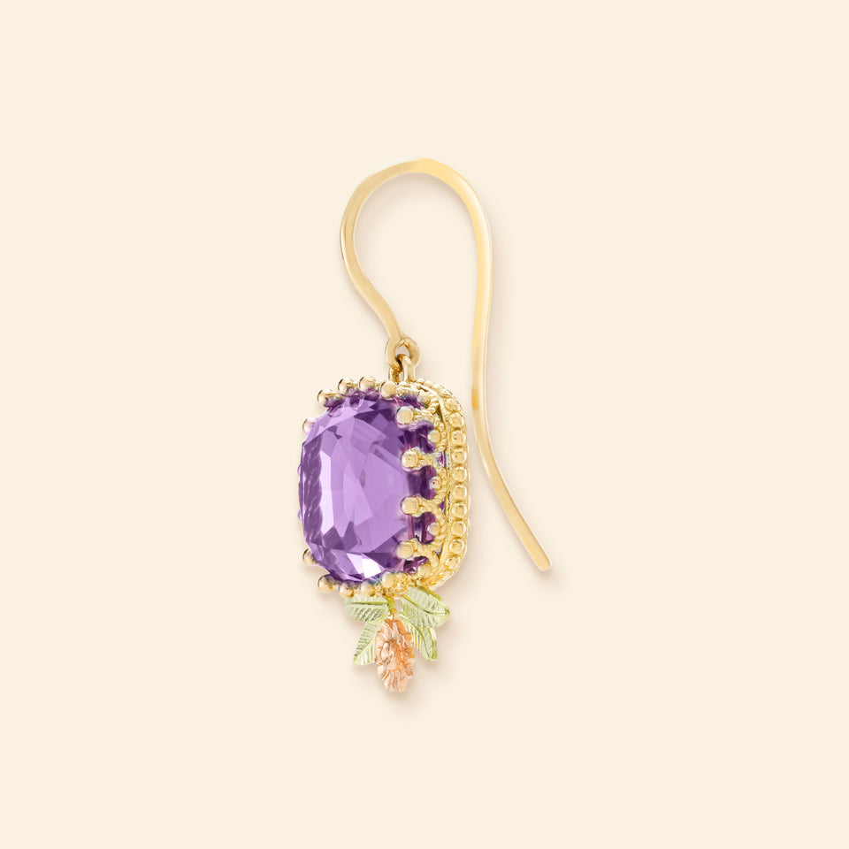 Pierreries Earring Amethyst Down