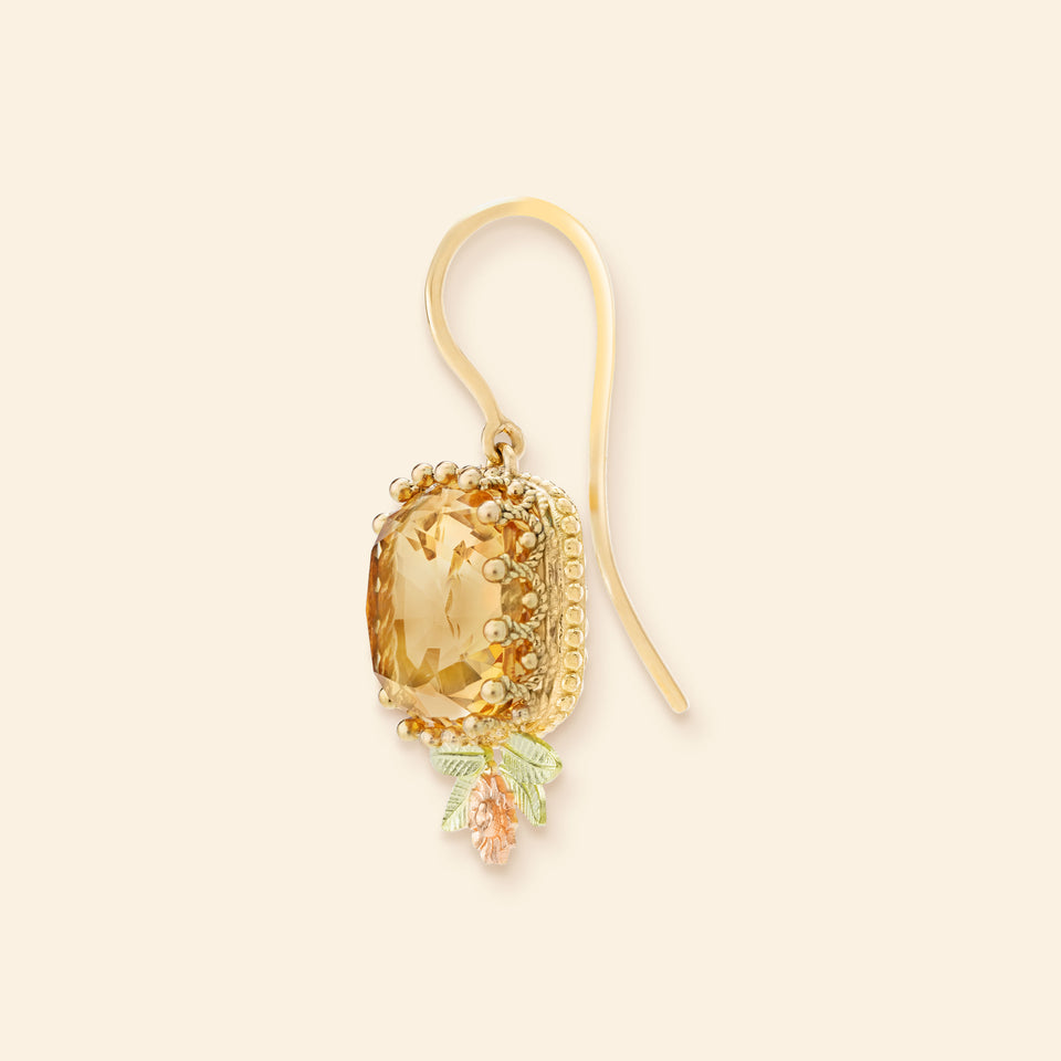 Pierreries Earring Citrine Down