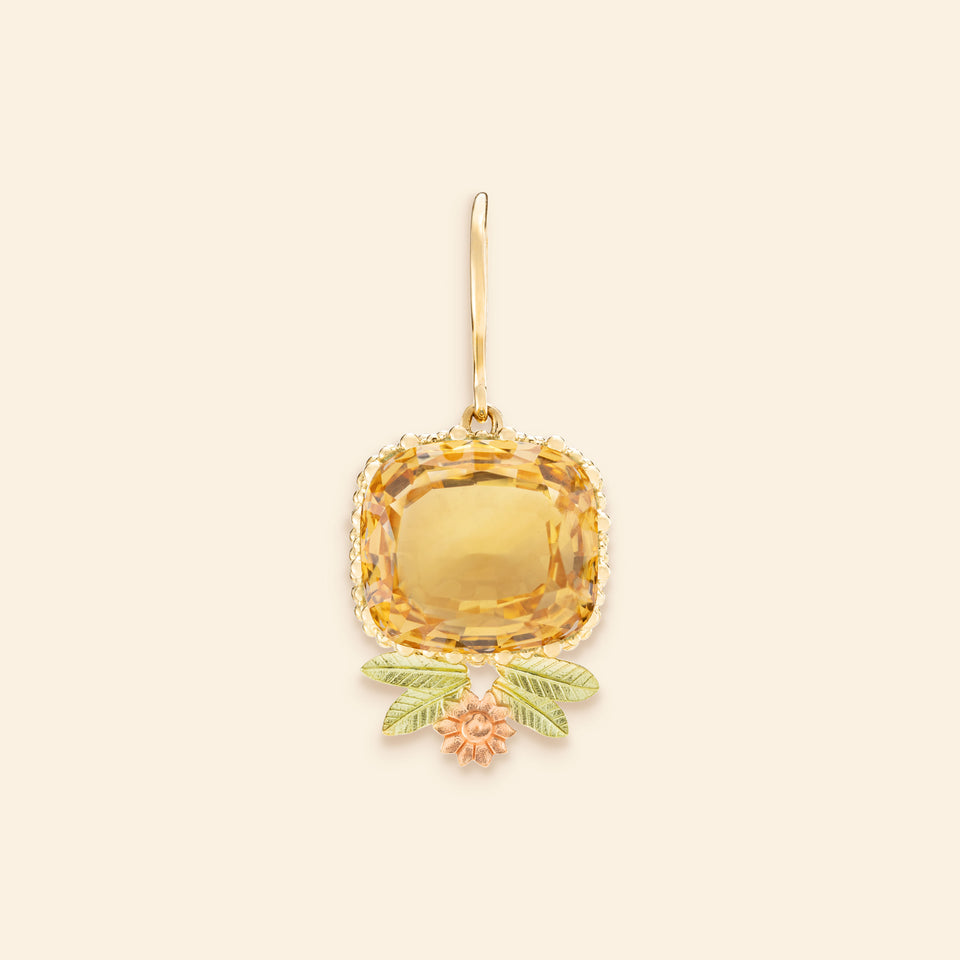 Pierreries Earring Citrine Down