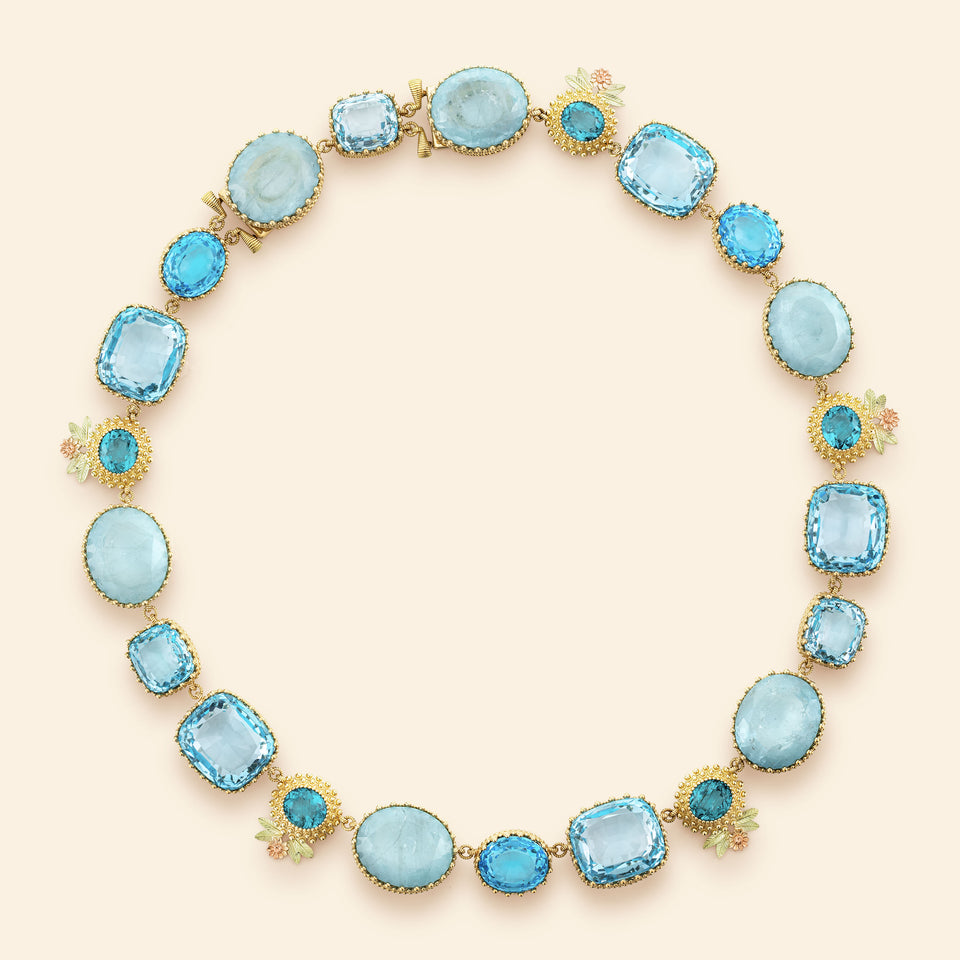 Pierreries Necklace Blue